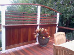 Decks NJ custom privacy railing - wall 