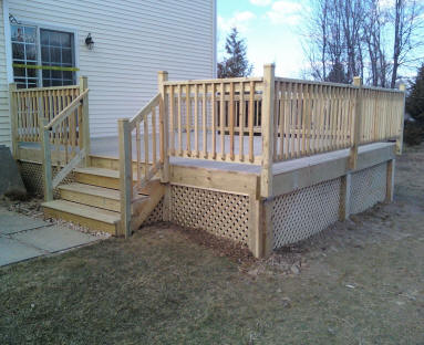 Decks NJ wood deck package